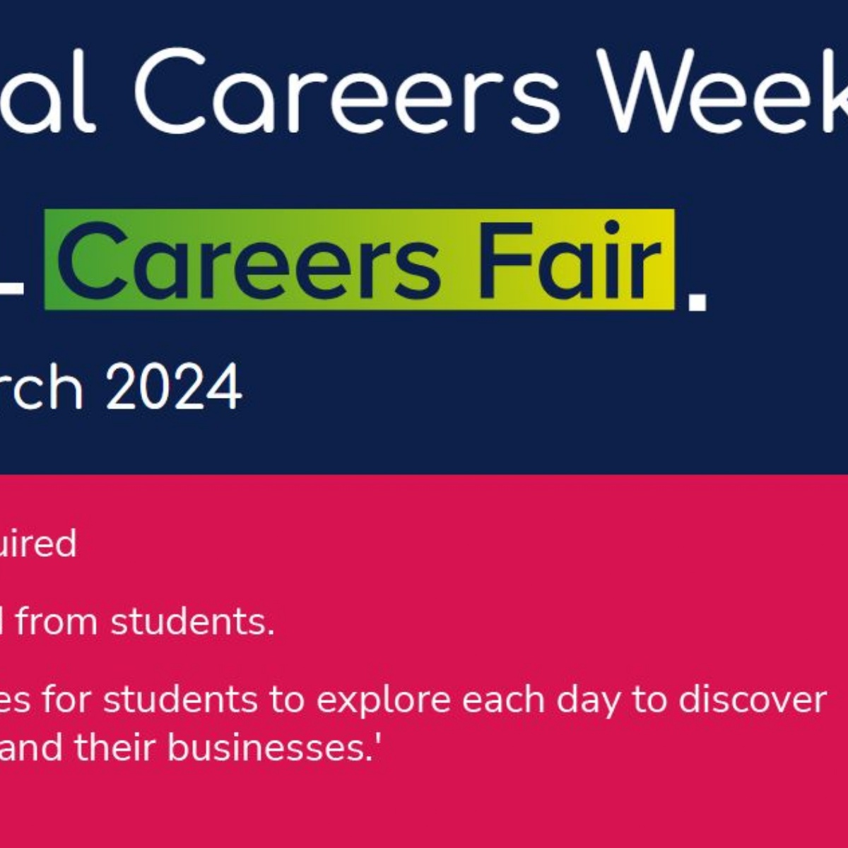 Blacon high school virtual careers week